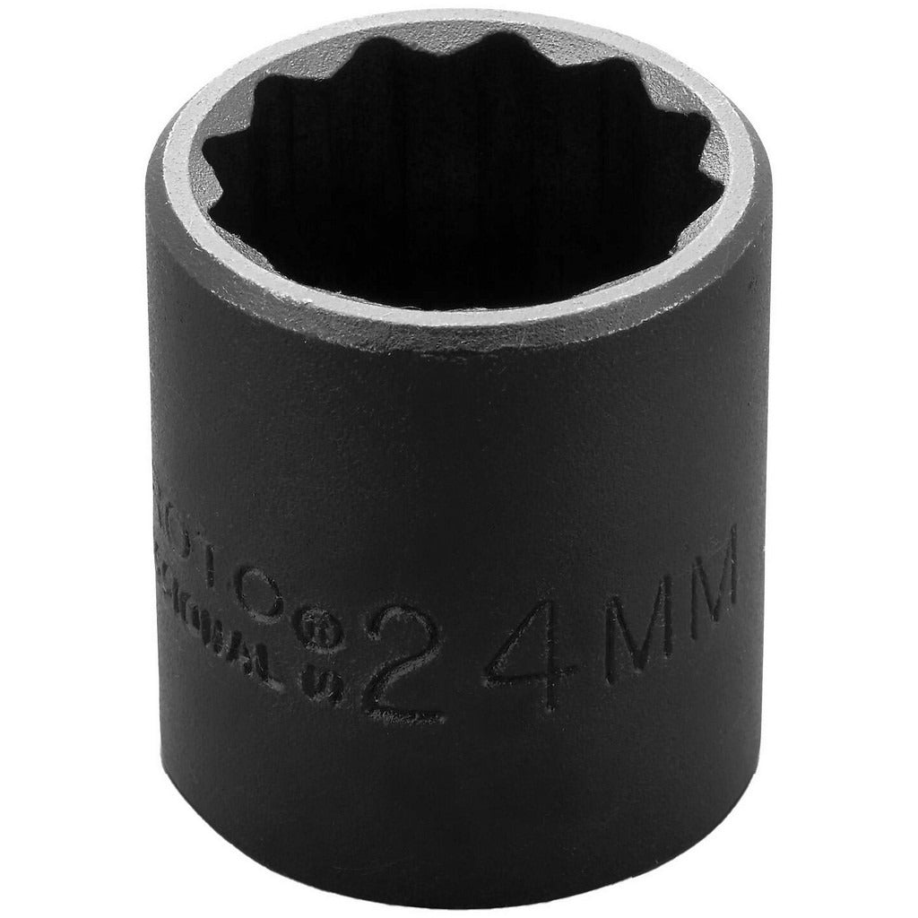 PROTO Proto J7424MT Impact Socket 1/2 in Drive 24mm 12-point