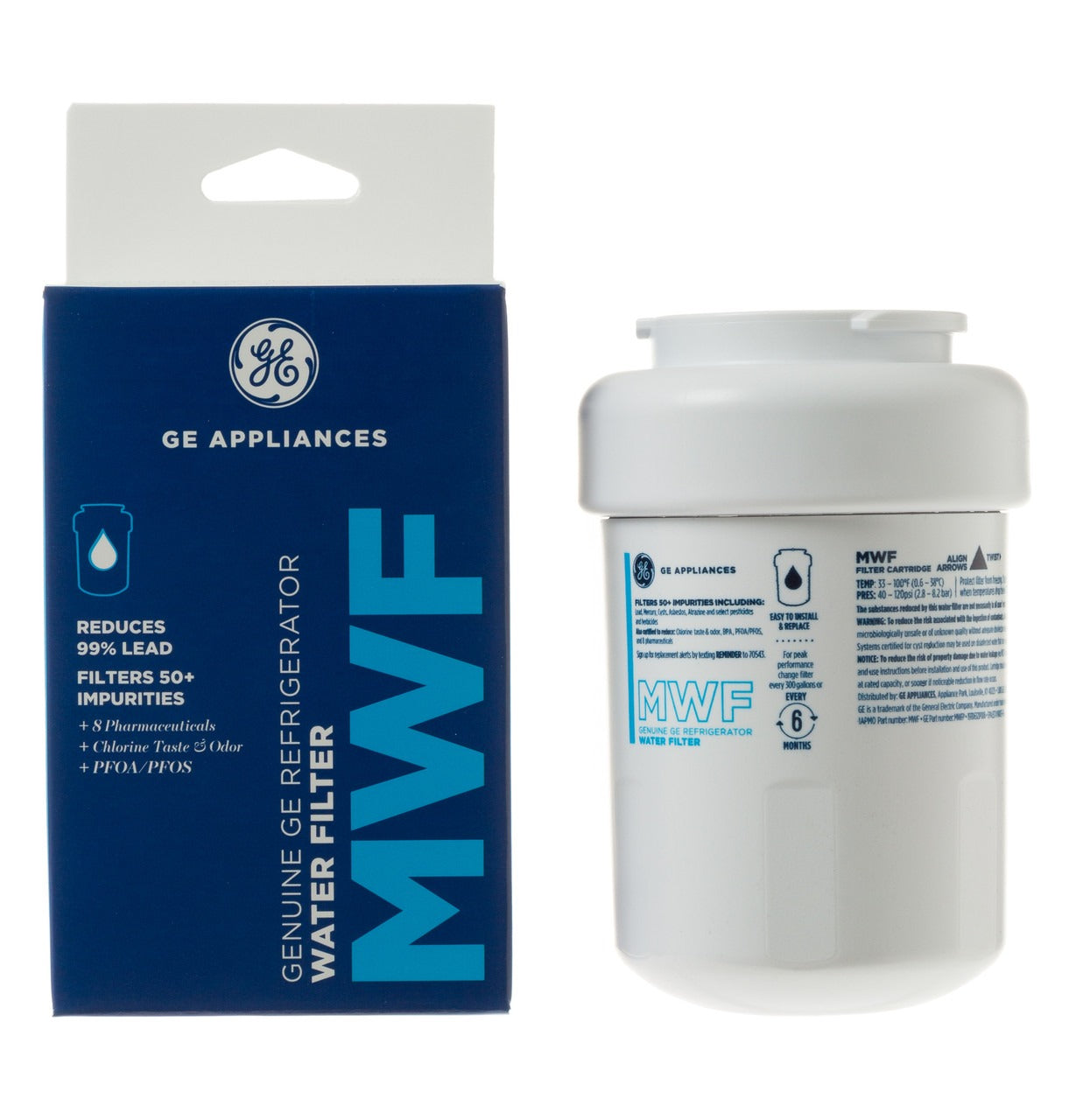 GE APPLIANCES Ge Appliances MWFP MWF Refrigerator Water Filter (Single) MWFP