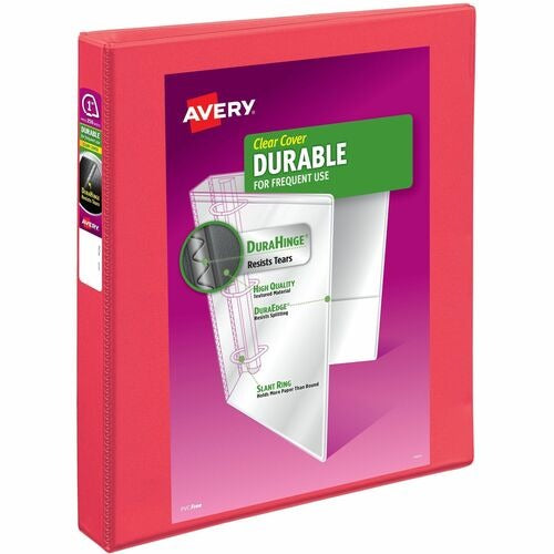 AVERY Avery AVE17293 View Binder 1 Inch Slant Ring Coral