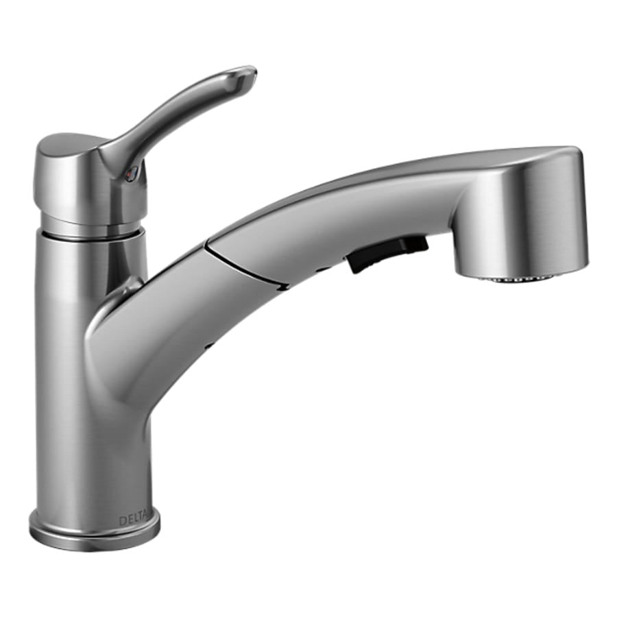 DELTA Delta 4140-DST Collins Single-Handle Pull-Out Kitchen Faucet 1.8 GPM (8-Inch Spread 120 Degree)
