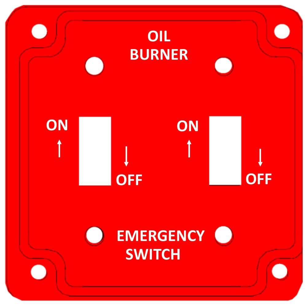 MULBERRY METAL PRODUCTS Mulberry Metal Products 41009 Oil Burner Cover 2-Gang (4 in x 4 in)