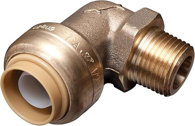 CASH-ACME Cash Acme U281LF MNPT Elbow Lead Free (1/2 inches x 3/8 inches) U281LF