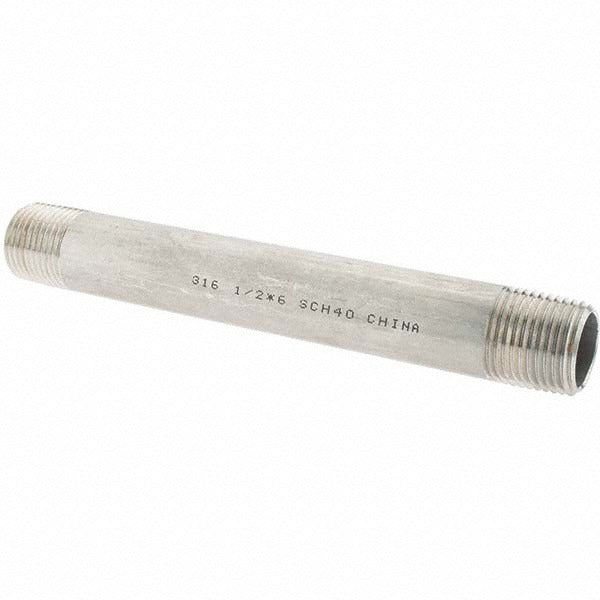 VALUE COLLECTION Value Collection 6BN1/2*6 Ss Pipe Nipple 1/2 in 316 Sch 40