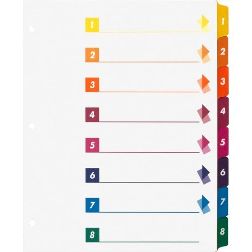 BUSINESS SOURCE Business Source BSN21909 Index Dividers 8-tab 24 Box