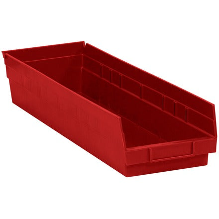 BSC PREFERRED Bsc Preferred BINPS122R Nestable Plastic Storage Bin 8/case