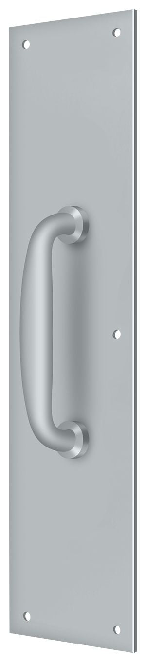 DELTANA Deltana PPH55U26D Push Plate with Handle Satin Chrome