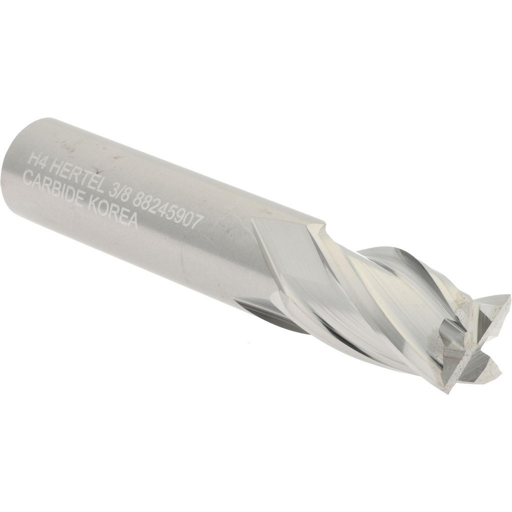 HERTEL Hertel 12469052 Square End Mill 3/8 in 4 Flute Carbide