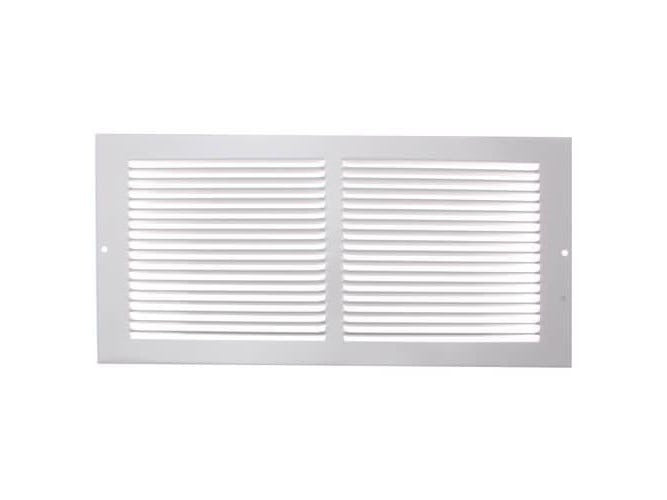 HART & COOLEY Hart Cooley 43127 Return Air Grille 14x6 White Steel