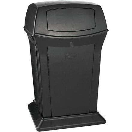 BSC PREFERRED Bsc Preferred RUB435BL Outdoor Trash Receptacle Hdpe