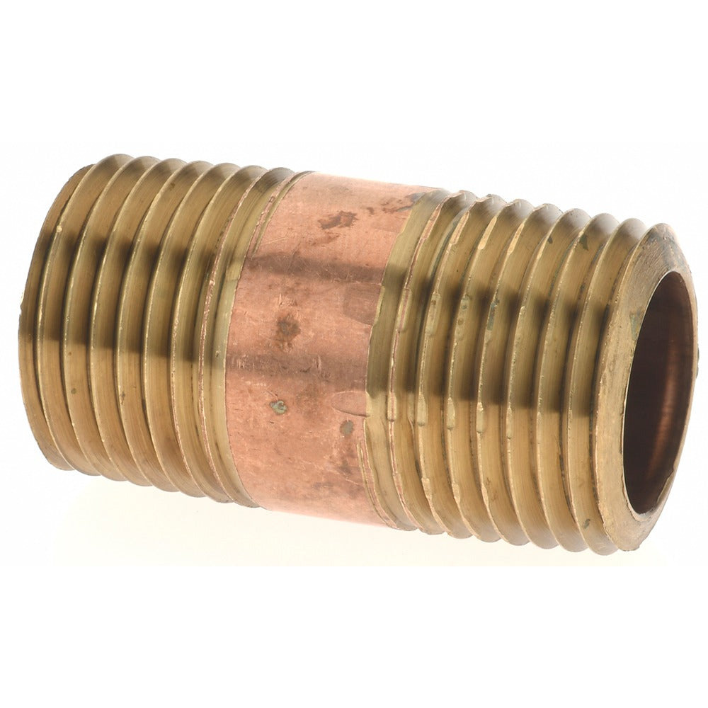 MERIT BRASS Merit Brass 2108-150 Brass Pipe Nipple 1/2 Npt