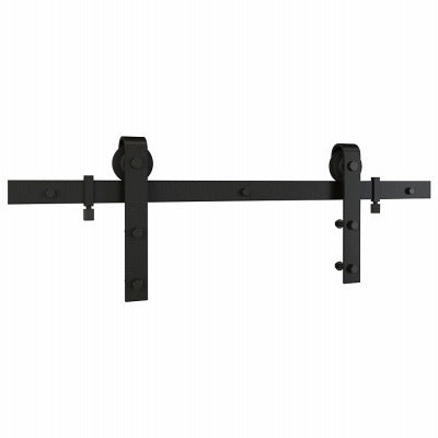NATIONAL HARDWARE N700-003 Barn Door Sliding Hardware Kit 72 Inch Matte Black