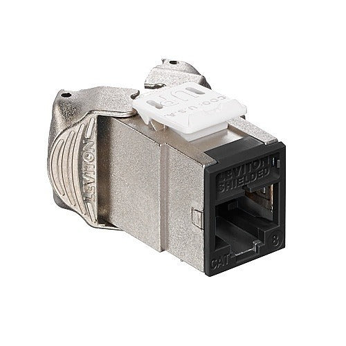 LEVITON Leviton Telcom 81SJK-RE8 Cat 8 Shielded Keystone Jack