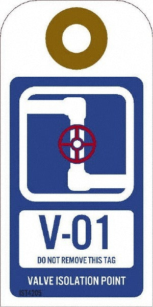 ACCUFORMNMC Accuformnmc IST4205 Energy Isolation Tag 4in Vinyl Blank 10pk