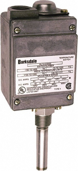 BARKSDALE Barksdale ML1H-H201 Temperature Switch -50 to 75F Local Mount