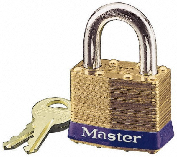 MASTER LOCK Master Lock 2 Brass Padlock Keyed Different 1-3/4 in