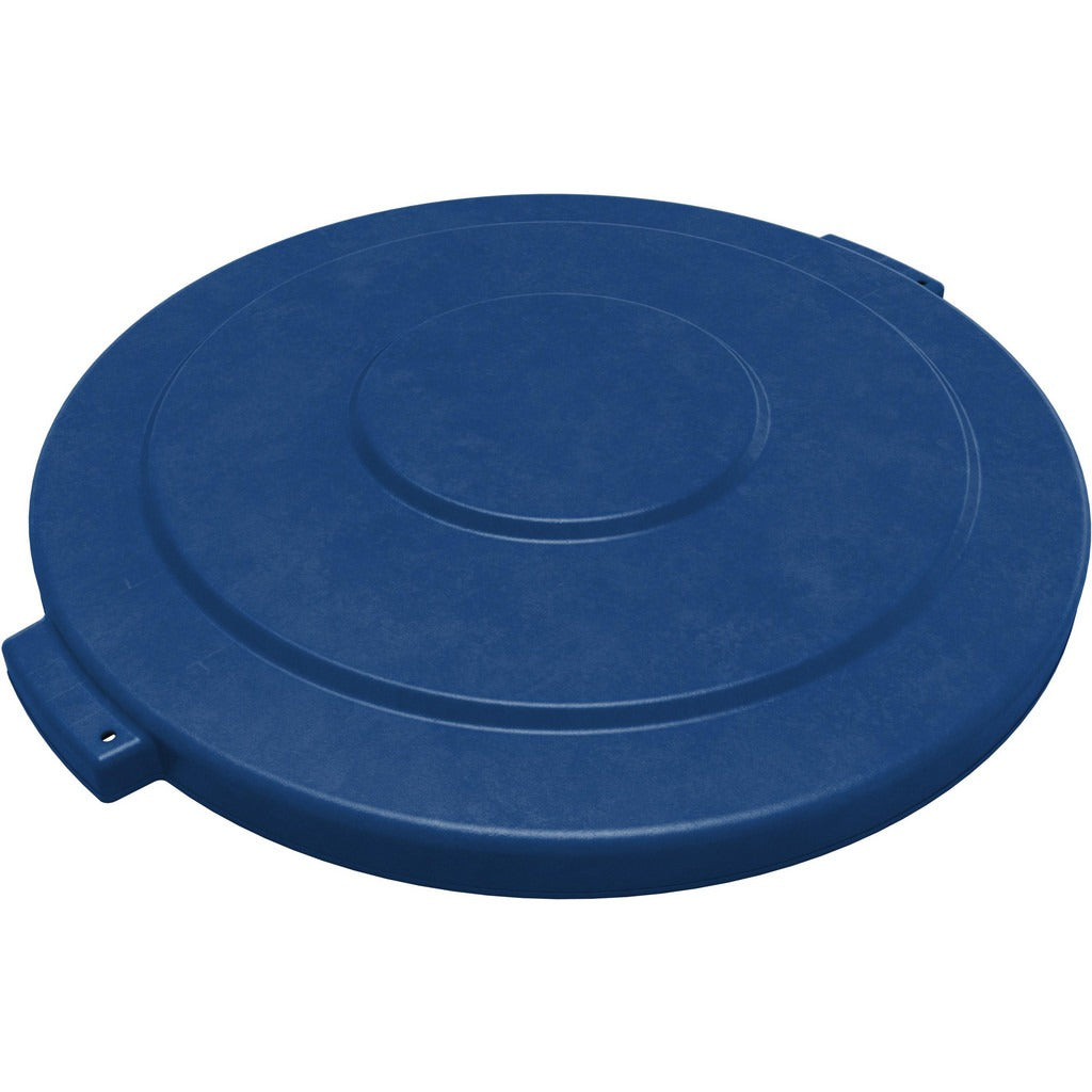 CARLISLE HARDCAST Carlisle 84104514 Flat Round Lid 44 Gal Blue Hdpe 3-pack