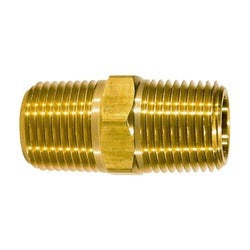 MIDLAND INDUSTRIES Midland Industries 28214 Hex Pipe Nipple 1/2 in Nptf Brass