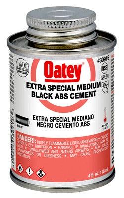 OATEY Oatey Company 30916 Abs Pipe Cement Black 4 Oz
