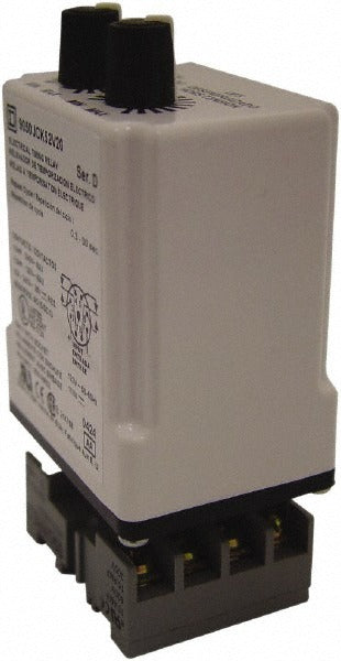 SCHNEIDER ELECTRIC Square D 9050JCK52V20 Dpdt Time Delay Relay 10A 120 Vac