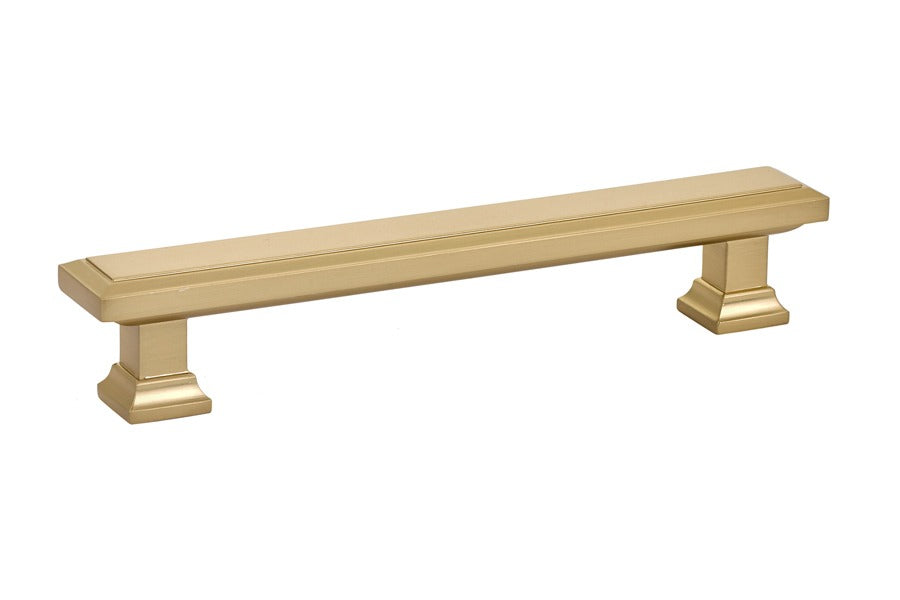 EMTEK Emtek 86492US4 Geometric Cabinet Pull 5in Ctc Satin Brass