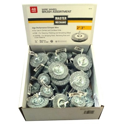 DISSTON CO Disston Company 180145 Wire Wheel Brush Assortment 48 Pc