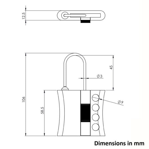 MASTER LOCK Master Lock S442 Shackle Lockout Hasp (Accommodates 4 Padlocks)