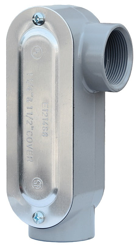 LH DOTTIE Lh Dottie LL125CG LL style conduit body 1-1/4 in hub (90 degree)
