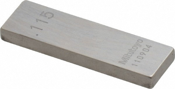 MITUTOYO Mitutoyo 611155-531 Steel Gage Block 0.115 in Grade 0
