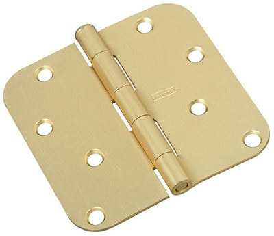 NATIONAL HARDWARE National Mfg N830-225 Satin Brass Door Hinge 4 Inches