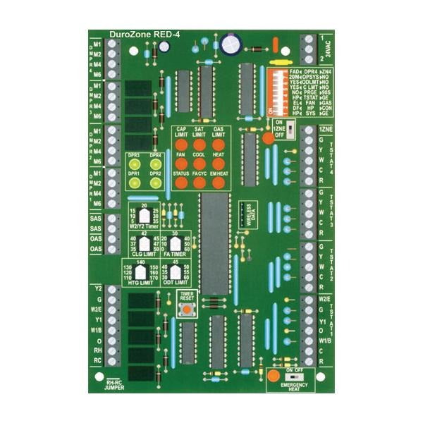DURO DYNE Duro Dyne 35234 Red-4 Zone Control Electronic Digital Panel (4-Zone)