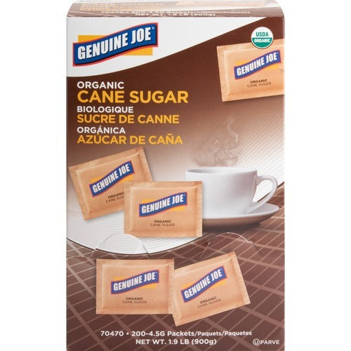 GENUINE JOE Genuine Joe GJO70470 Turbinado Sugar Packets 200 Count