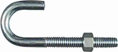NATIONAL HARDWARE National Mfg N232-942 Zinc J Bolt 3/8 X 3-3/4 in 10 Pack