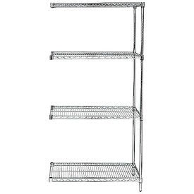 QUANTUM STORAGE SYSTEMS Quantum Storage Systems AD74-2424C Chrome Wire Shelving Add on