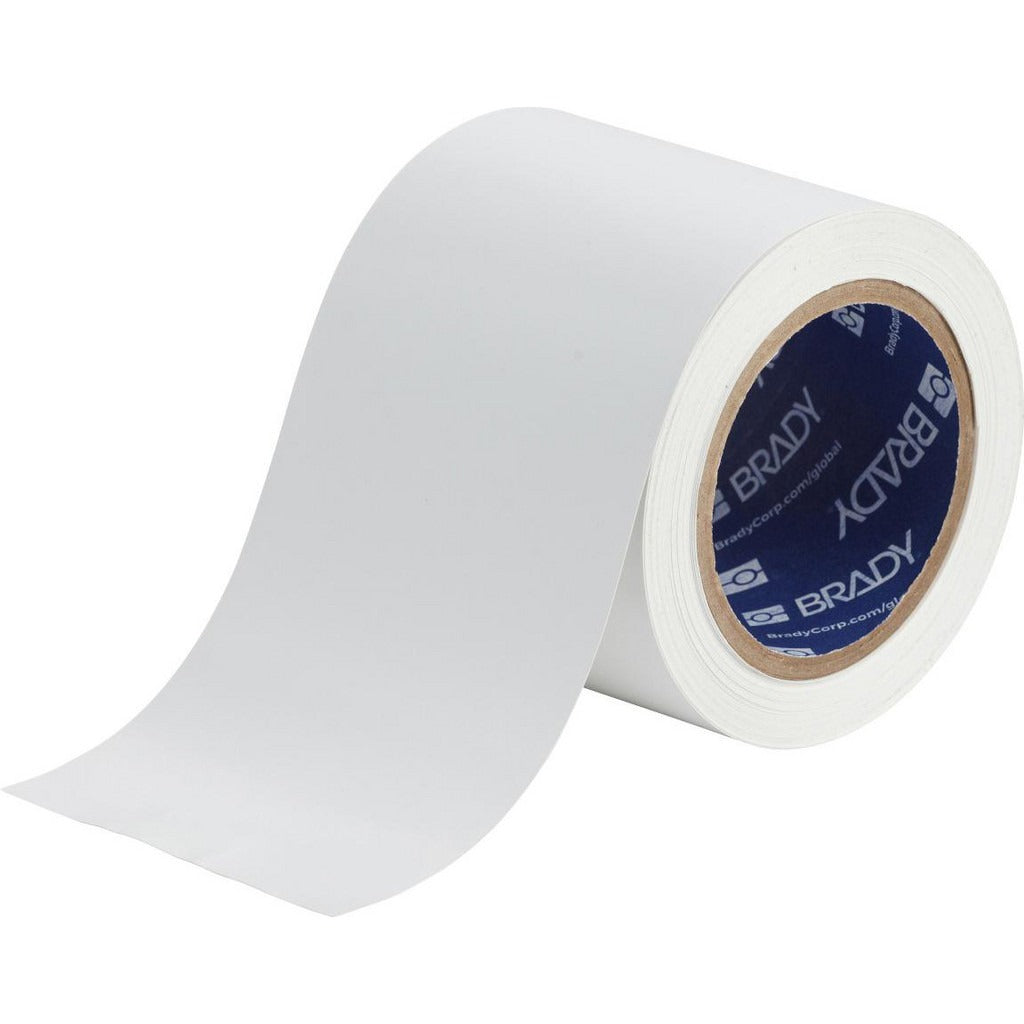 BRADY Brady 170647 Vinyl Floor Marking Tape 4in X 100in White