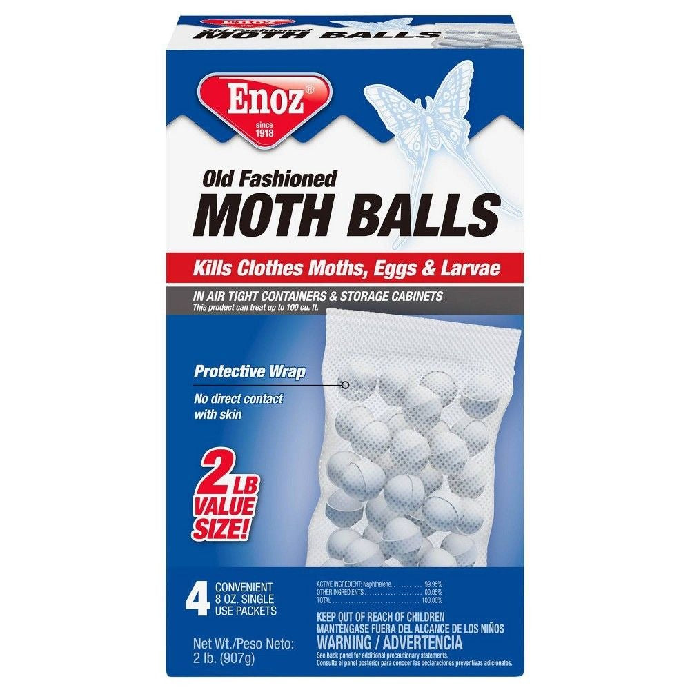 ENOZ Enoz E62.12 Old Fashioned Moth Balls 32 oz (4 x 8 oz Packets)