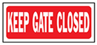 HILLMAN Hillman Fasteners 848651 Keep Gate Closed Sign 6x14 in
