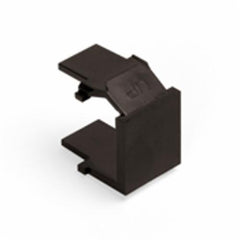 Leviton 41084-BB Blank QuickPort Insert, Brown-Pack of 10