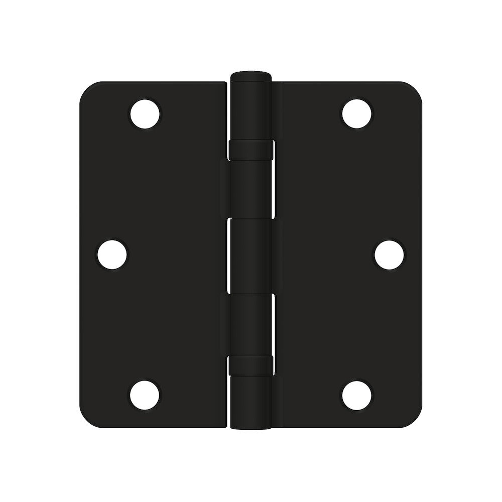 DELTANA Deltana S35R4BB1B Ball Bearing Door Hinge 3.5x3.5 Paint Black