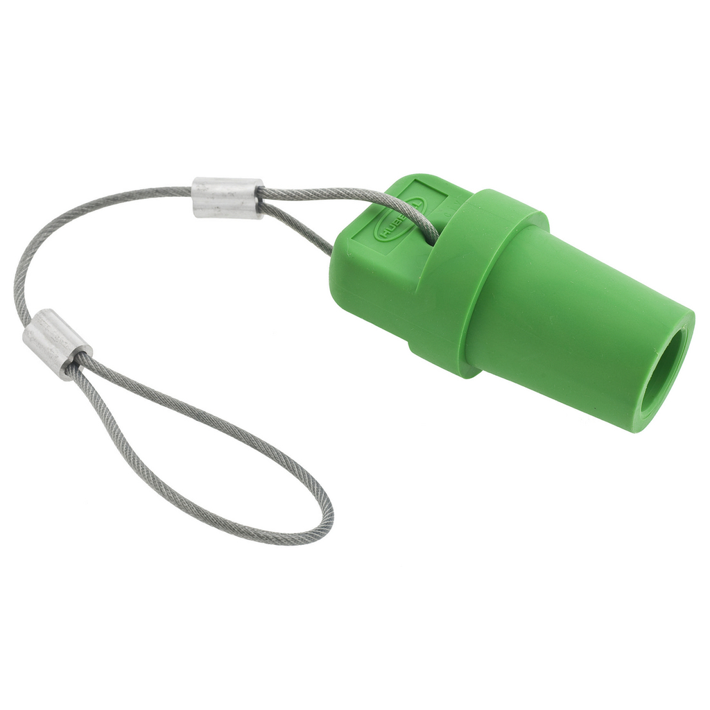 Hubbell HBLMCAPGN Green Male Cam Type Plug/Receptacle Protective Cap