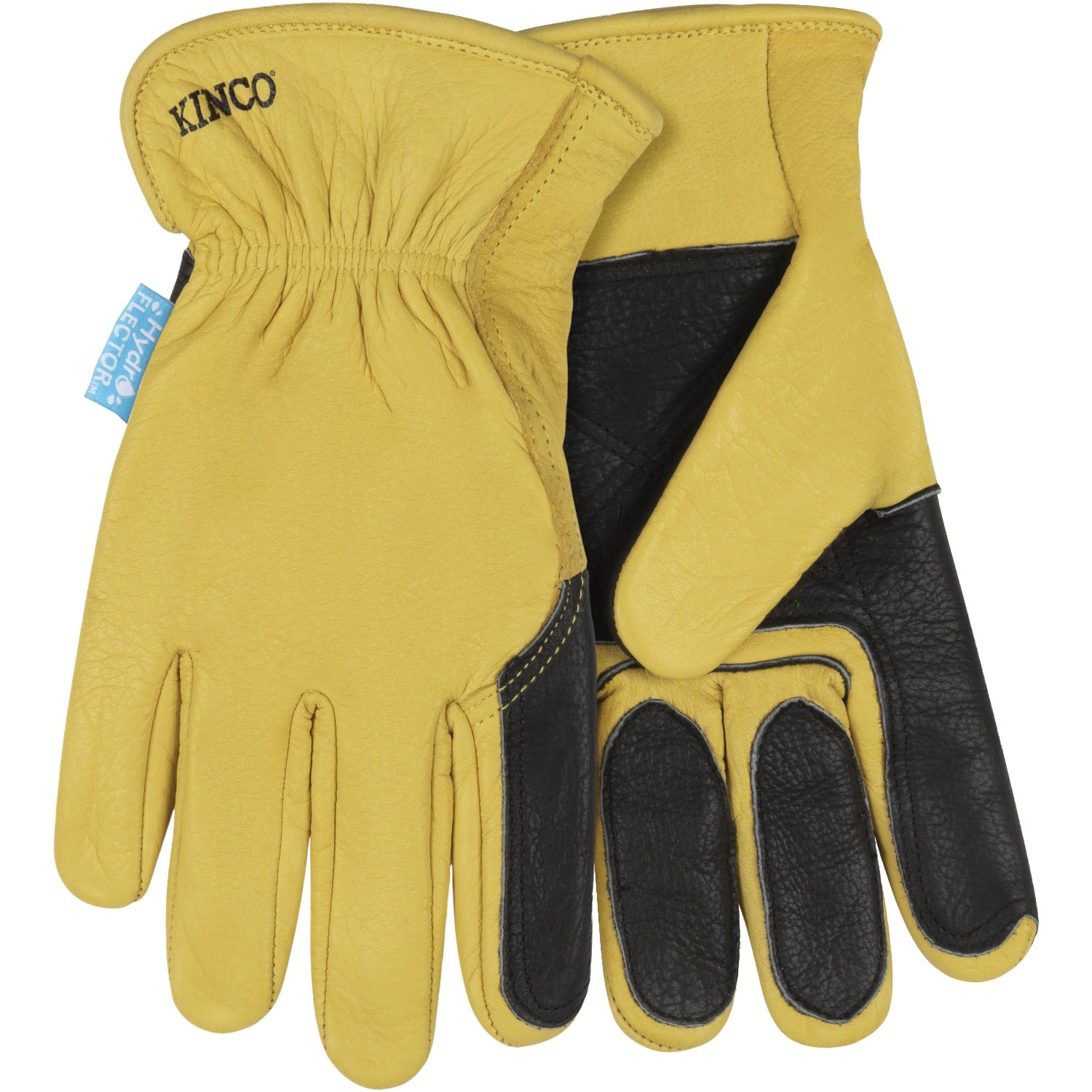 KINCO Kinco 387P-L HydroFlector water-resistant grain buffalo double palm driver gloves (L)
