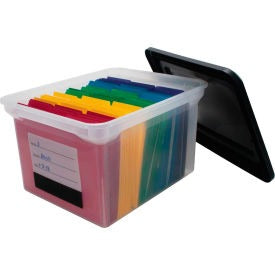 ADVANTUS Advantus Corp. 55802 Plastic File Tote Letter Legal Clear