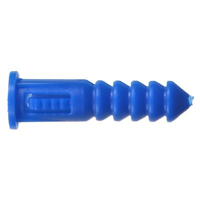 HILLMAN Hillman Fasteners 370329 Blue Ribbed Plastic Anchor 100 Pack