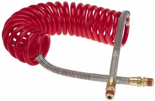 PARKER Parker 731512-RED Coiled Nylon Air Hose 3/8 in 15 Ft Red