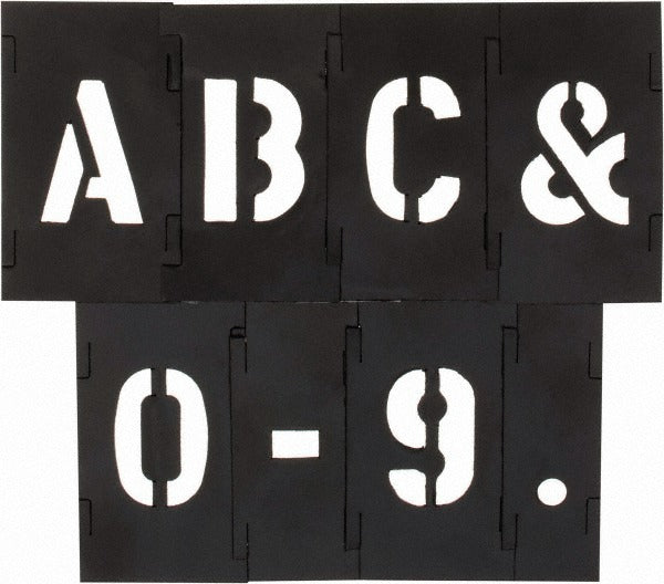 C H HANSON C.h. Hanson 10189 Pvc Stencil Set 1 Inch 138 Pieces