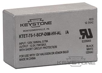 Keystone Technologies KTET-75-1-SCP-DIM-HV-AL Electronic Transformer