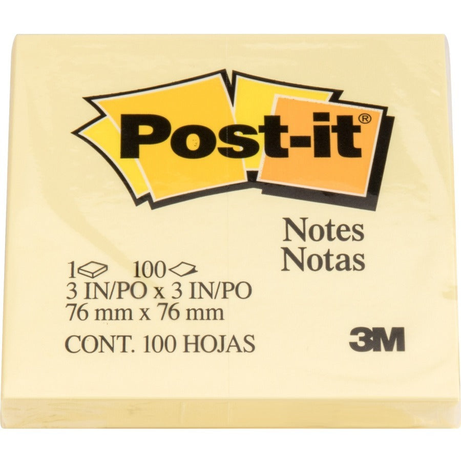 3M 3M MMM654YWBD Commercial Note Post-it 3 x 3 2-Pack