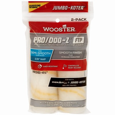 WOOSTER Wooster Brush RR381-4 1/2 Stripe Roller Cover 3/8 in 2pk