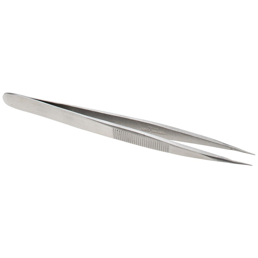 VALUE COLLECTION Value Collection 10455-SS Precision Tweezer 4-3/4 in Oal