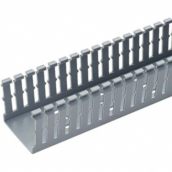 PANDUIT Panduit F2X2LG6 Slotted Wall Wire Duct Gray Pvc