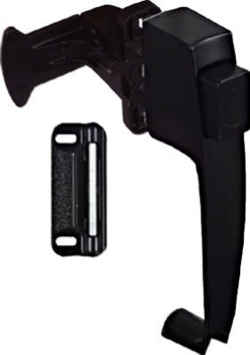 NATIONAL HARDWARE National Mfg N185-462 Push Button Latch Black 3 Pack